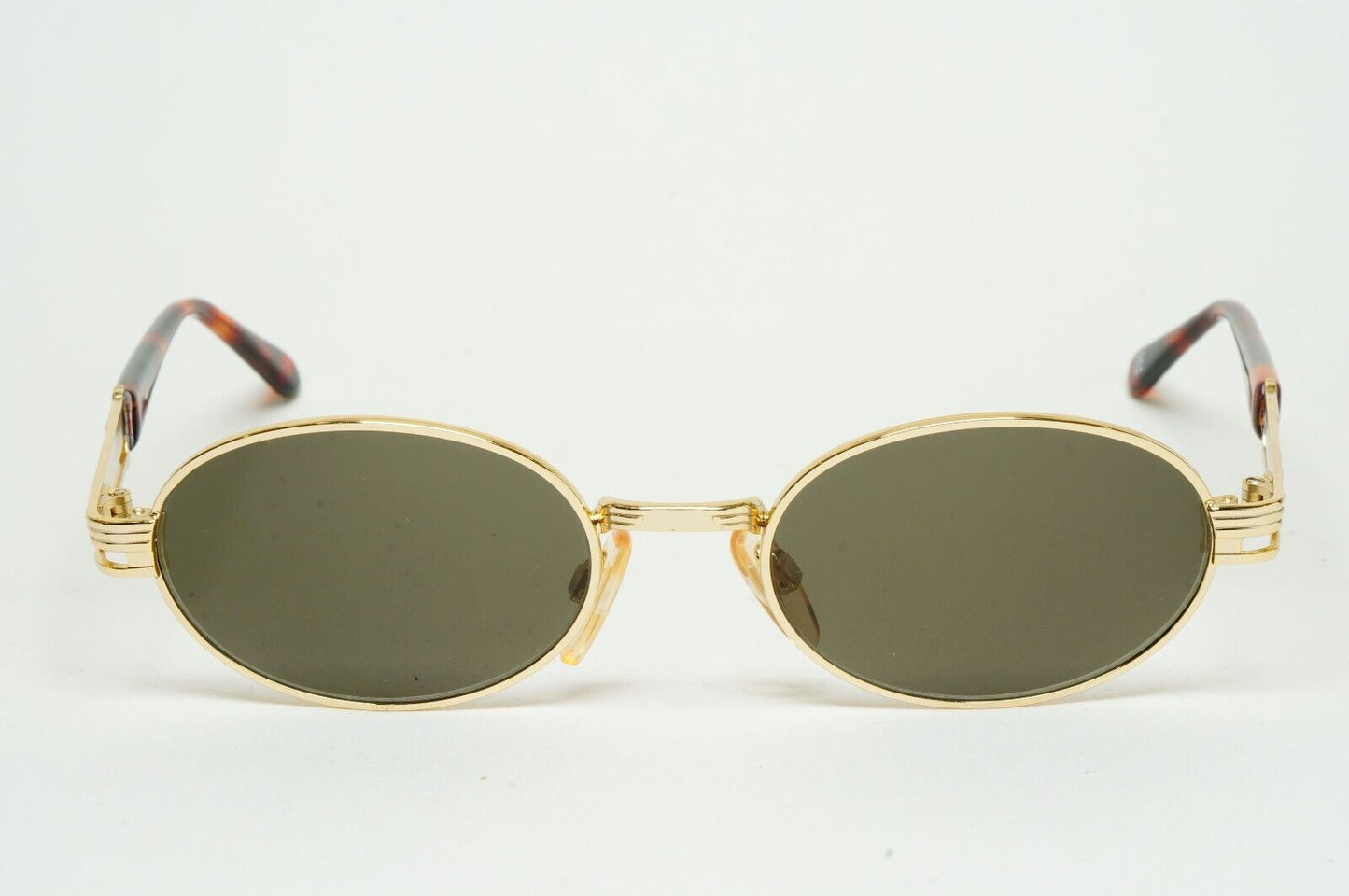 Versus Sunglasses 1996 by Gianni Versace Vintage Gold Oval MOD F22 COL 030
