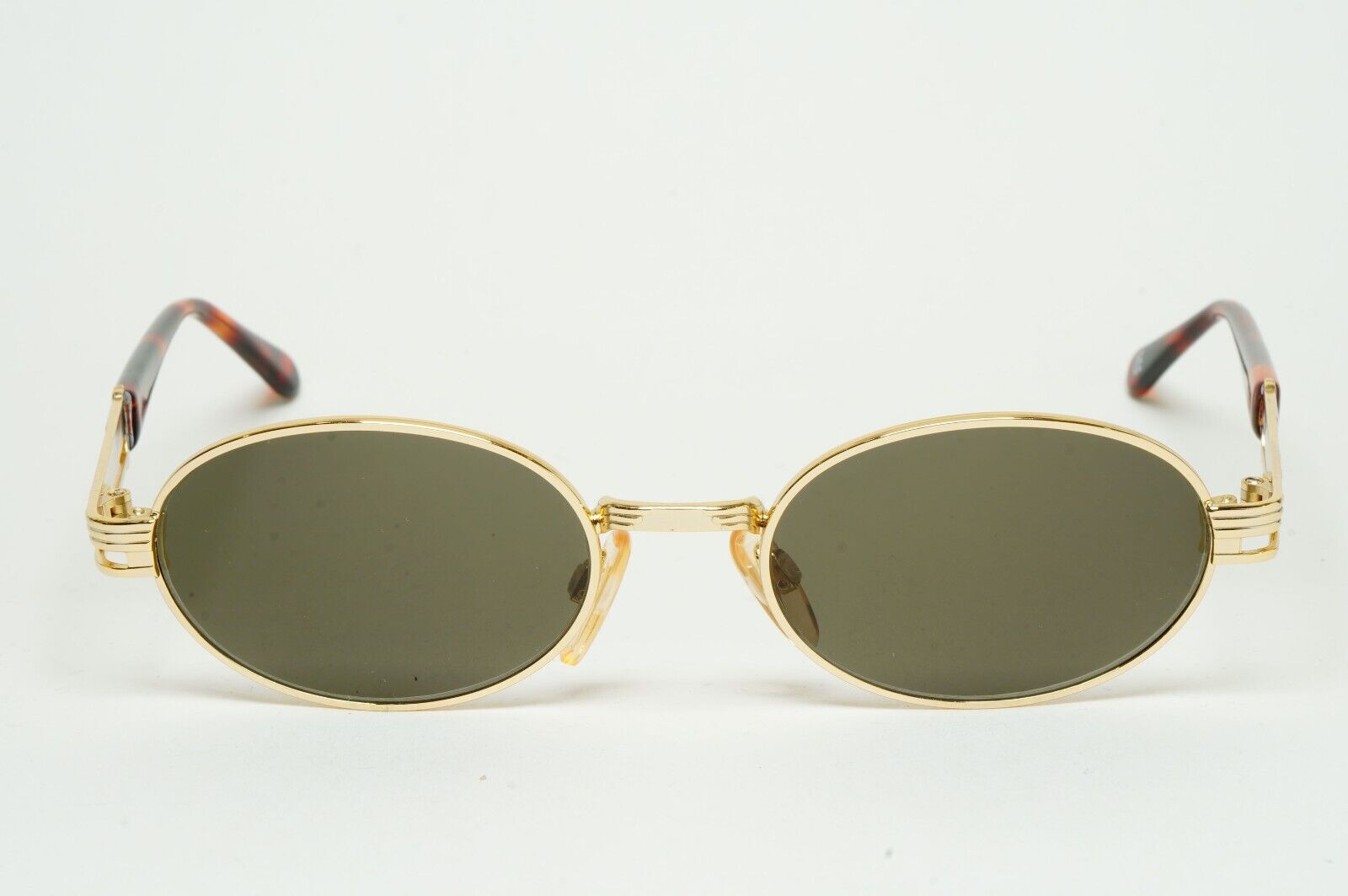 Versus Sunglasses 1996 by Gianni Versace Vintage Gold Oval MOD F22 COL 030