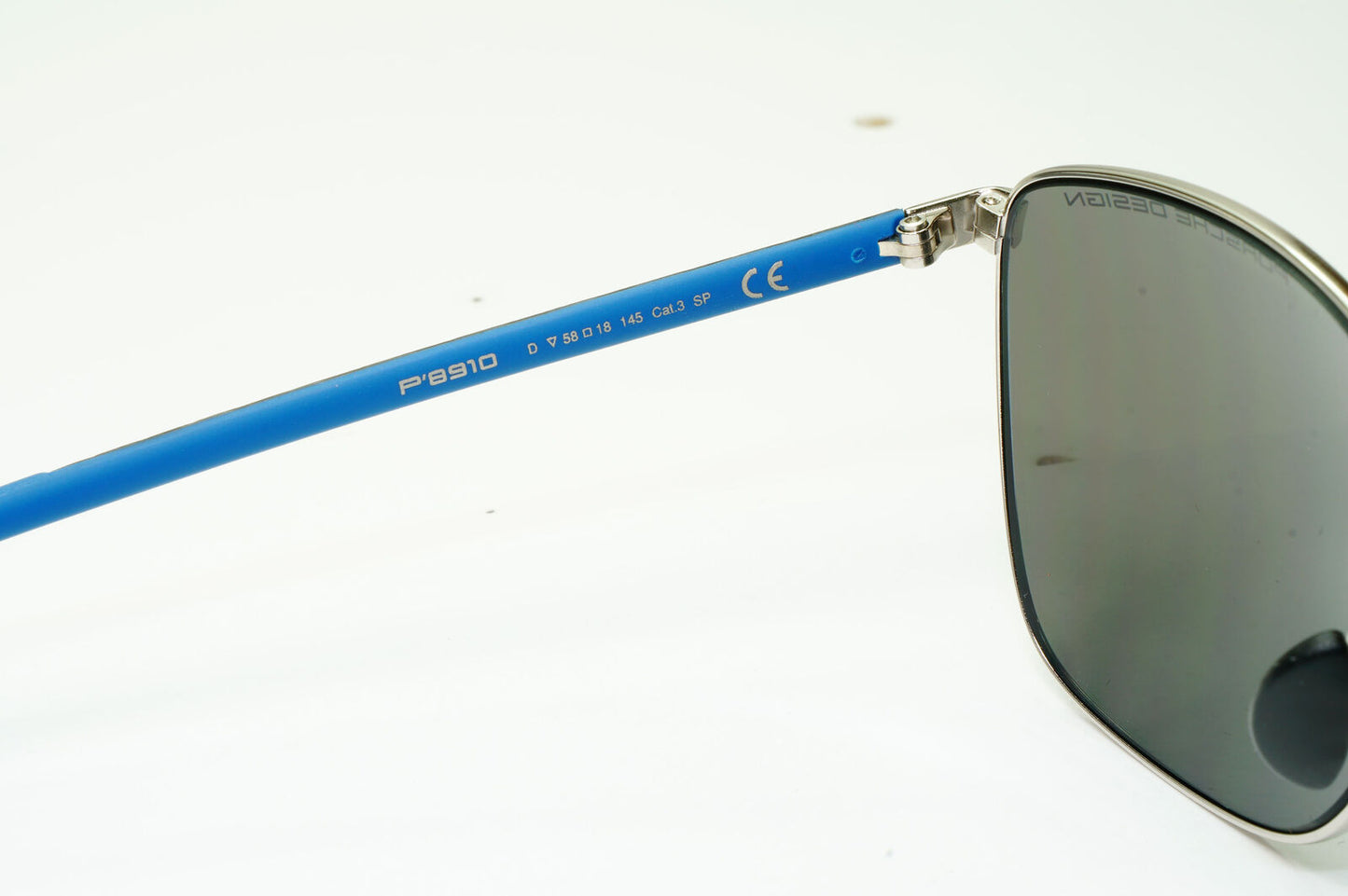 Porsche Design Carbon Fibre Sunglasses Blue Palladium Silver Mirror P8910 D 58mm