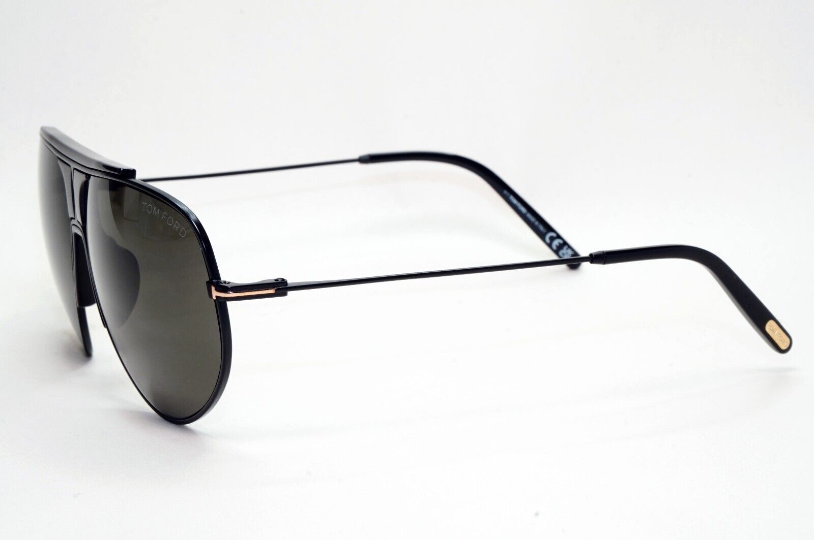 Tom Ford Sunglasses Addison Black Grey Pilot Metal FT0928 TF 928 02A 61mm