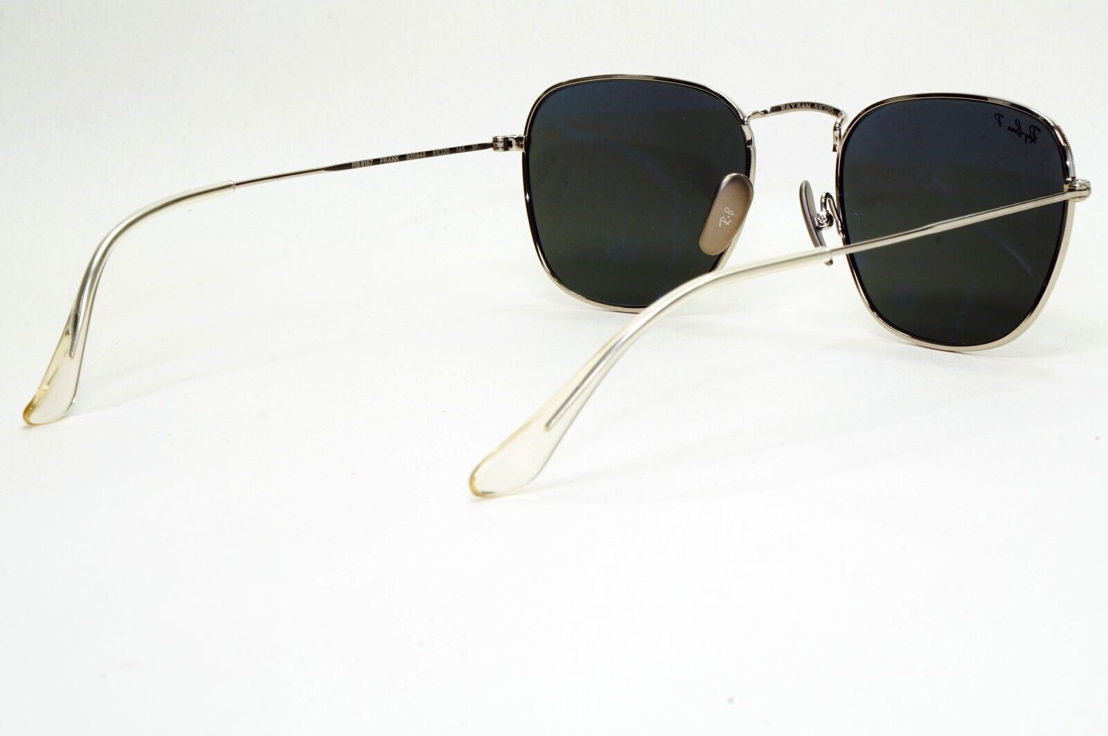 Ray-Ban Sunglasses Frank Titanium Polarized Silver Black RB 8157 9209/48 51mm