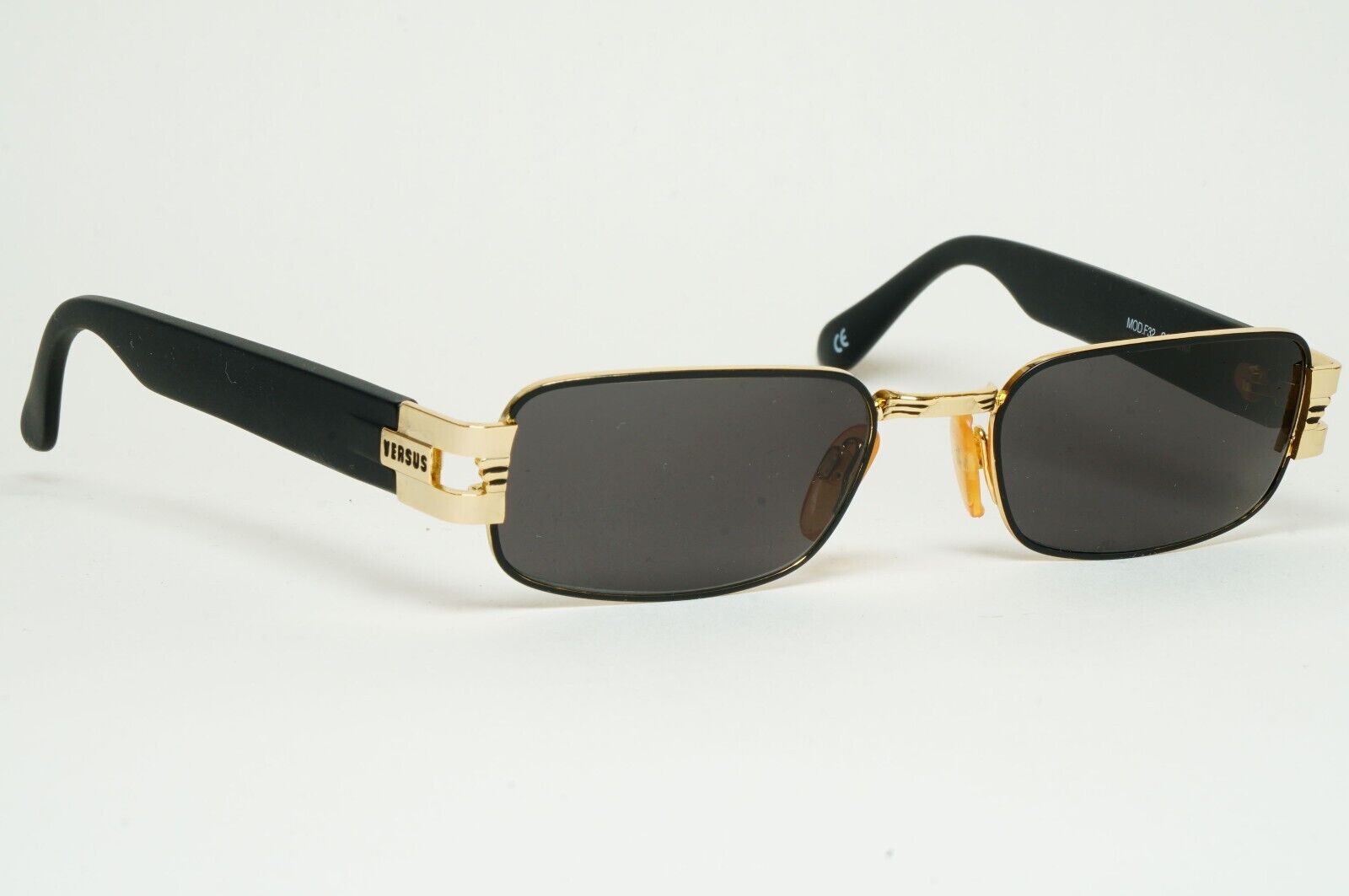 Versus Sunglasses 1996 by Gianni Versace Vintage Gold Black MOD F32 COL 39M