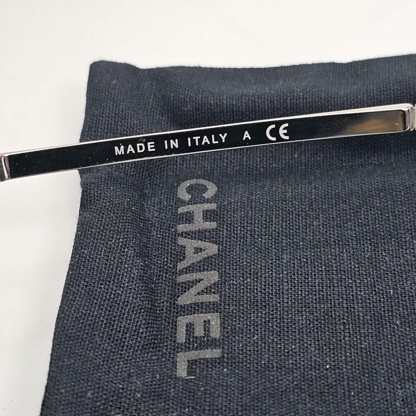 Chanel Sunglasses Silver Grey Mirrored Shield Visor 4215 c.124/6G