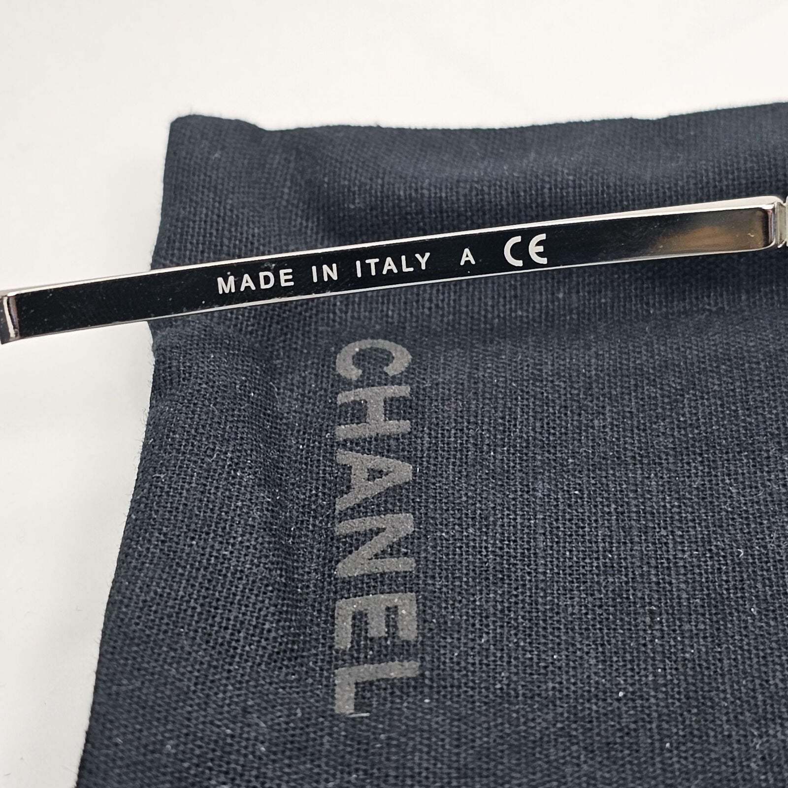 Chanel Sunglasses Silver Grey Mirrored Shield Visor 4215 c.124/6G