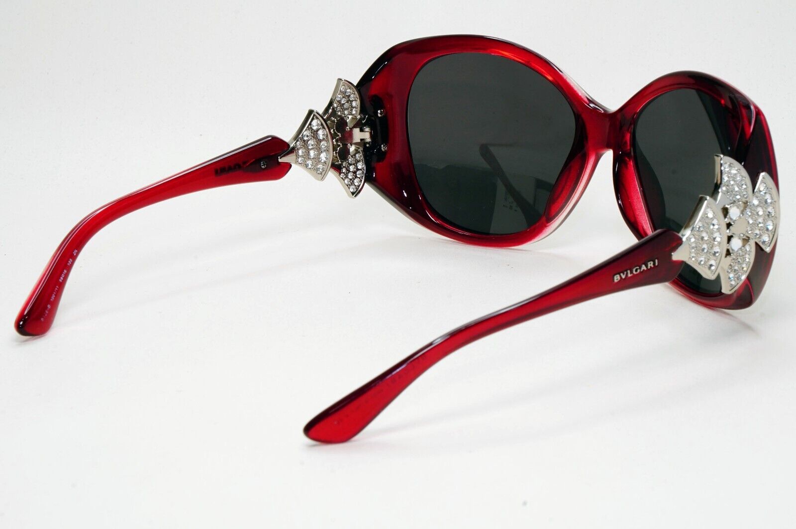 Bvlgari Sunglasses 2015 Dark Red Black Crystal Diamante 8126-B 1001/11 311024
