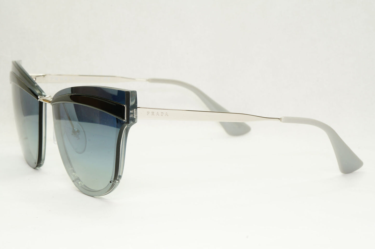 Prada Sunglasses Grey Blue Gradient Cinema Catwalk PR12US SPR 12U KI5-3A0