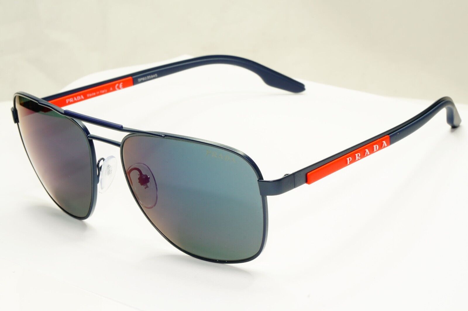 Prada Blue Sunglasses Pilot External Anti Reflective SPS 53X 06S-01G PS53XS