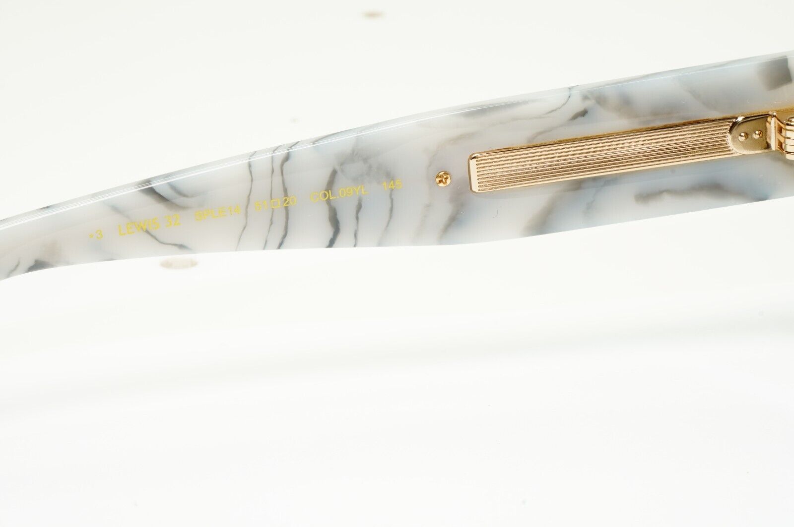Police Lewis Hamilton F1 Sunglasses Grey Marble Square Gold SPL E14 COL 09YL