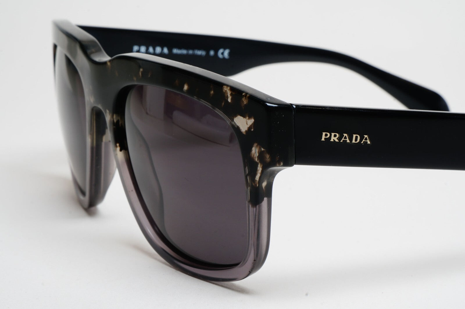 Prada Sunglasses 2013 Vintage Square Grey Black PR14QS SPR 14Q RO3-1A1 140325