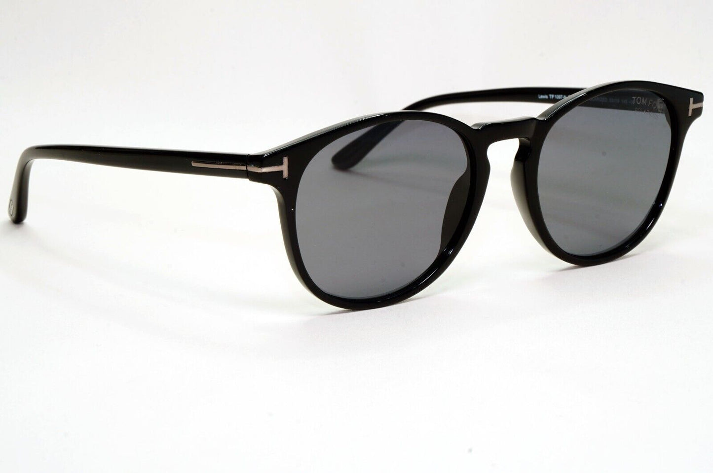 Tom Ford Sunglasses Polarised Black Round Grey FT1097-N TF 1097-N 01D 53mm [a]