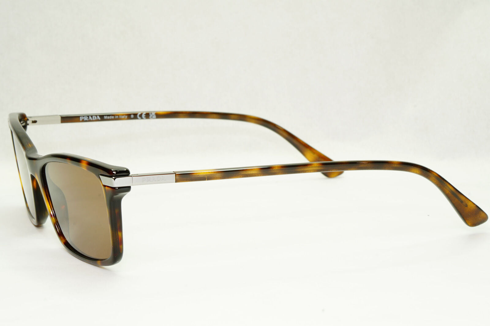 Prada Sunglasses Brown Havana Rectangle Tortoise PR03YV VPR 03Y 2AU-1O1 54mm