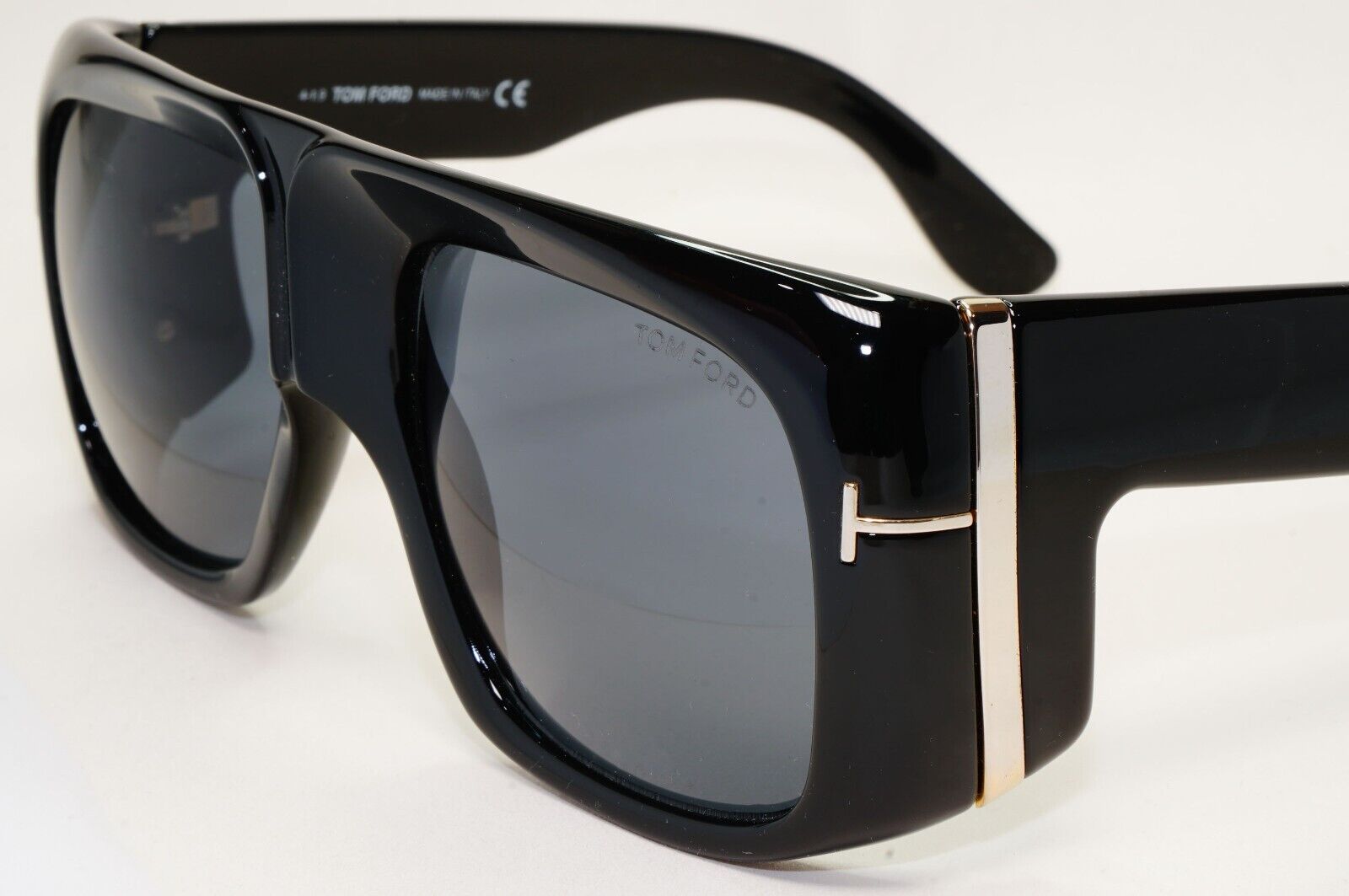 Tom Ford Sunglasses Gino Black Grey Square Oversized Large Heavy TF 733 01A