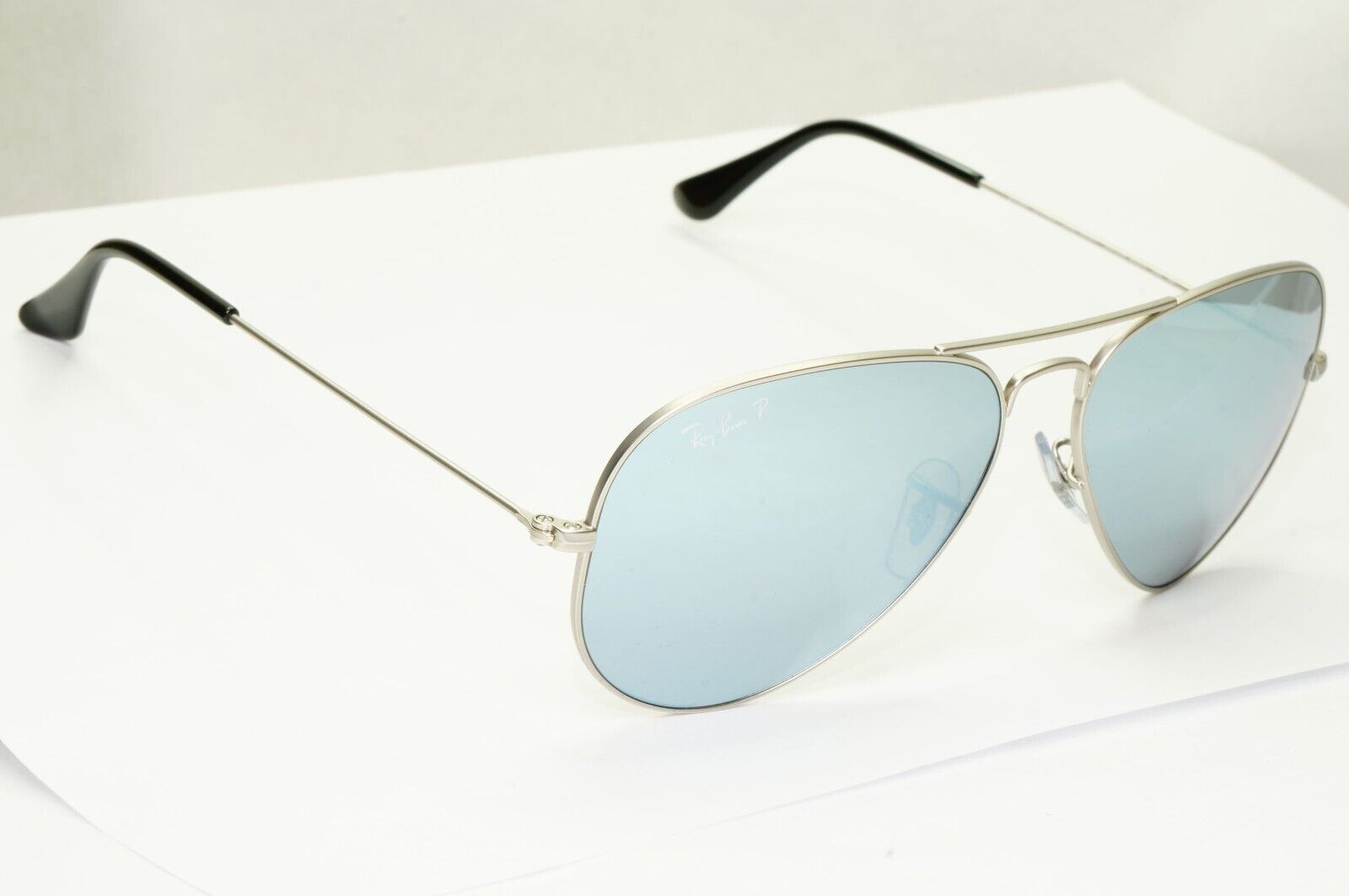 Ray-Ban Sunglasses Aviator Polarised Silver Mirror Grey RB 3025 019/W3 58mm