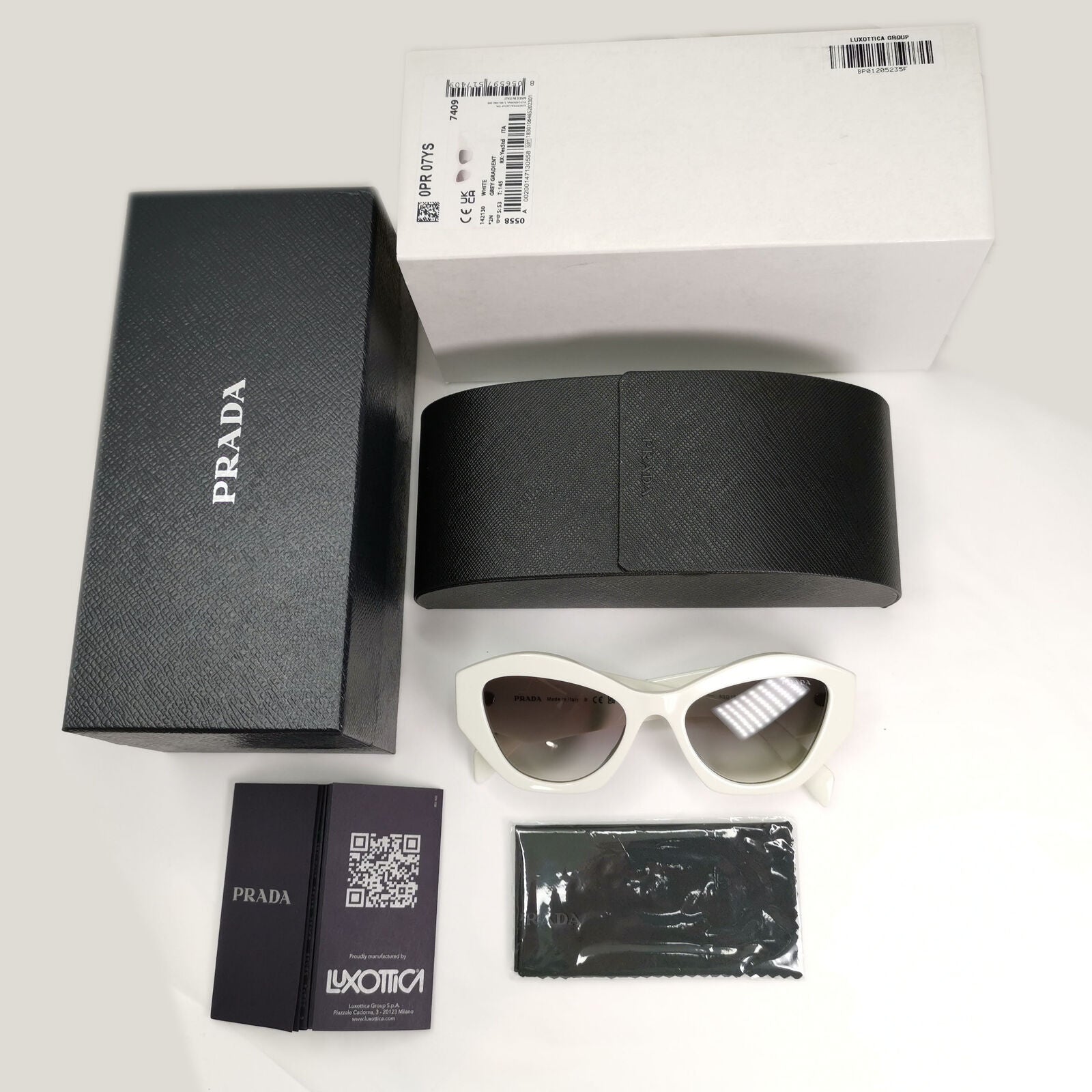 Prada Sunglasses Symbole White Grey Gradient PR07YS SPR 07Y 142-130