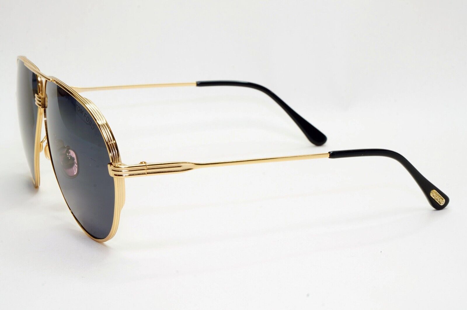 Tom Ford Sunglasses Jet Gold Black Pilot Metal Large FT0734-H TF 734-H 30A 64mm