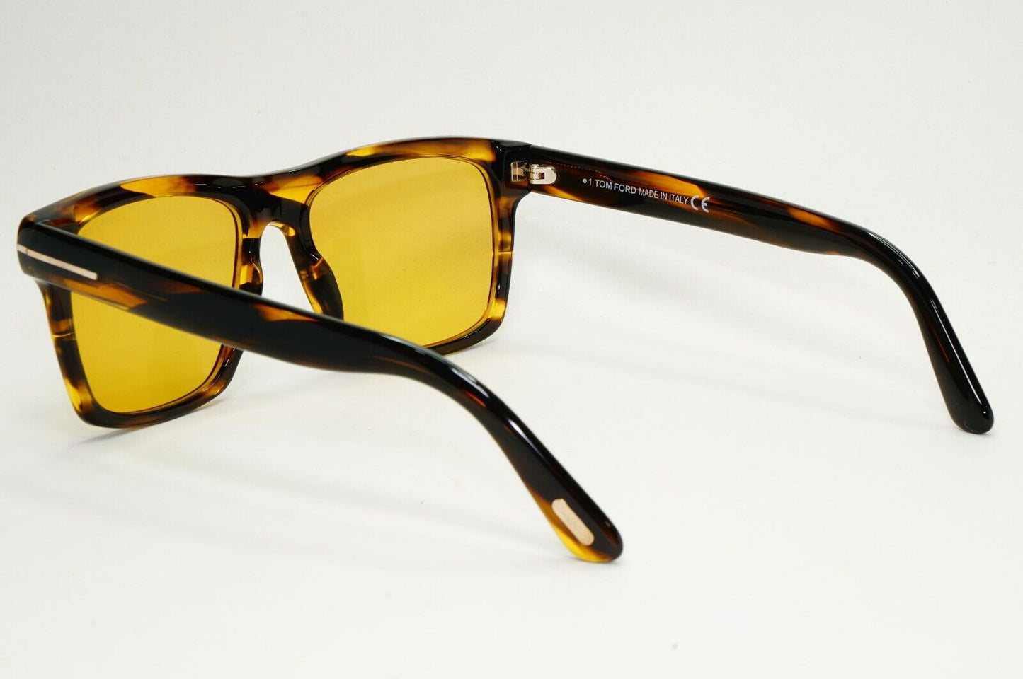 Tom Ford Sunglasses Buckley-02 Large Brown Square Yellow TF 906 55E FT0906
