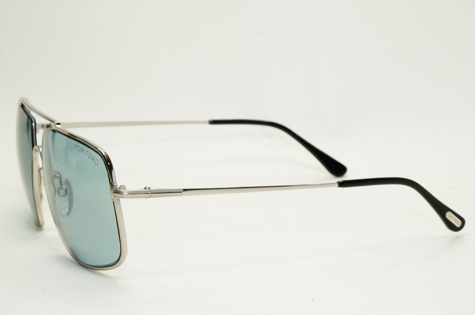Tom Ford Sunglasses Aiden-02 Silver Mirror Square Navigator FT0585 TF 585 16A