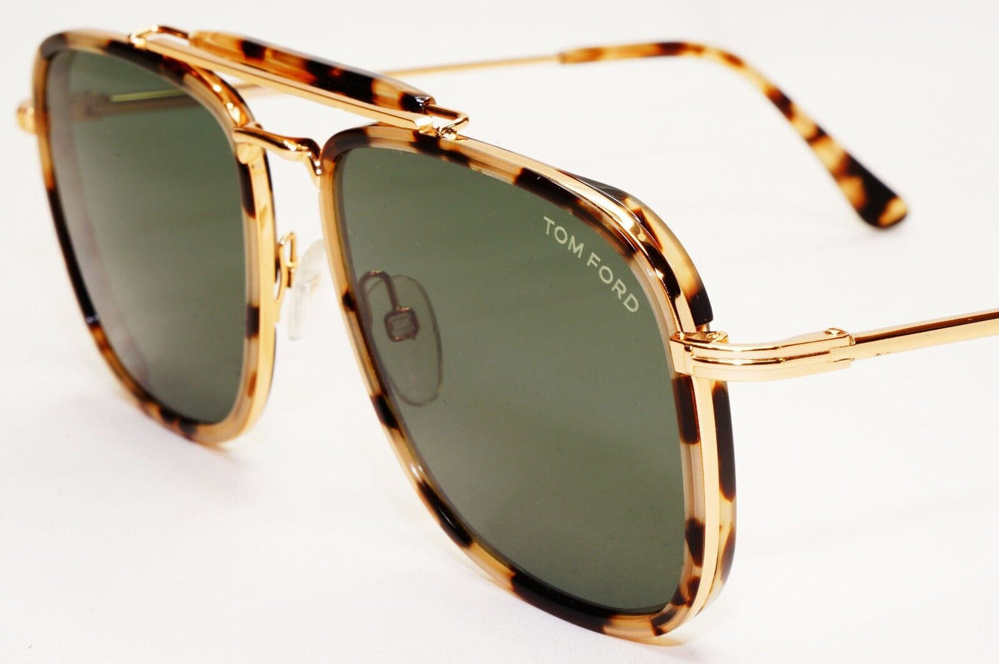 Tom Ford Sunglasses Huck Brown Gold Green Tortoise FT0665 TF 665 56N 56mm