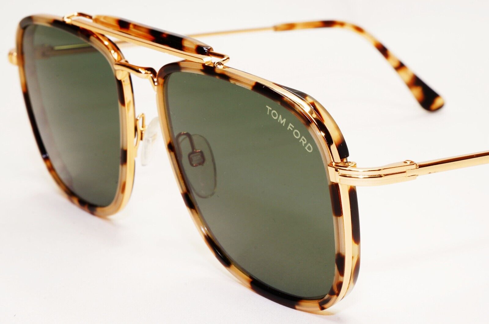 Tom Ford Sunglasses Huck Brown Gold Green Tortoise FT0665 TF 665 56N 56mm