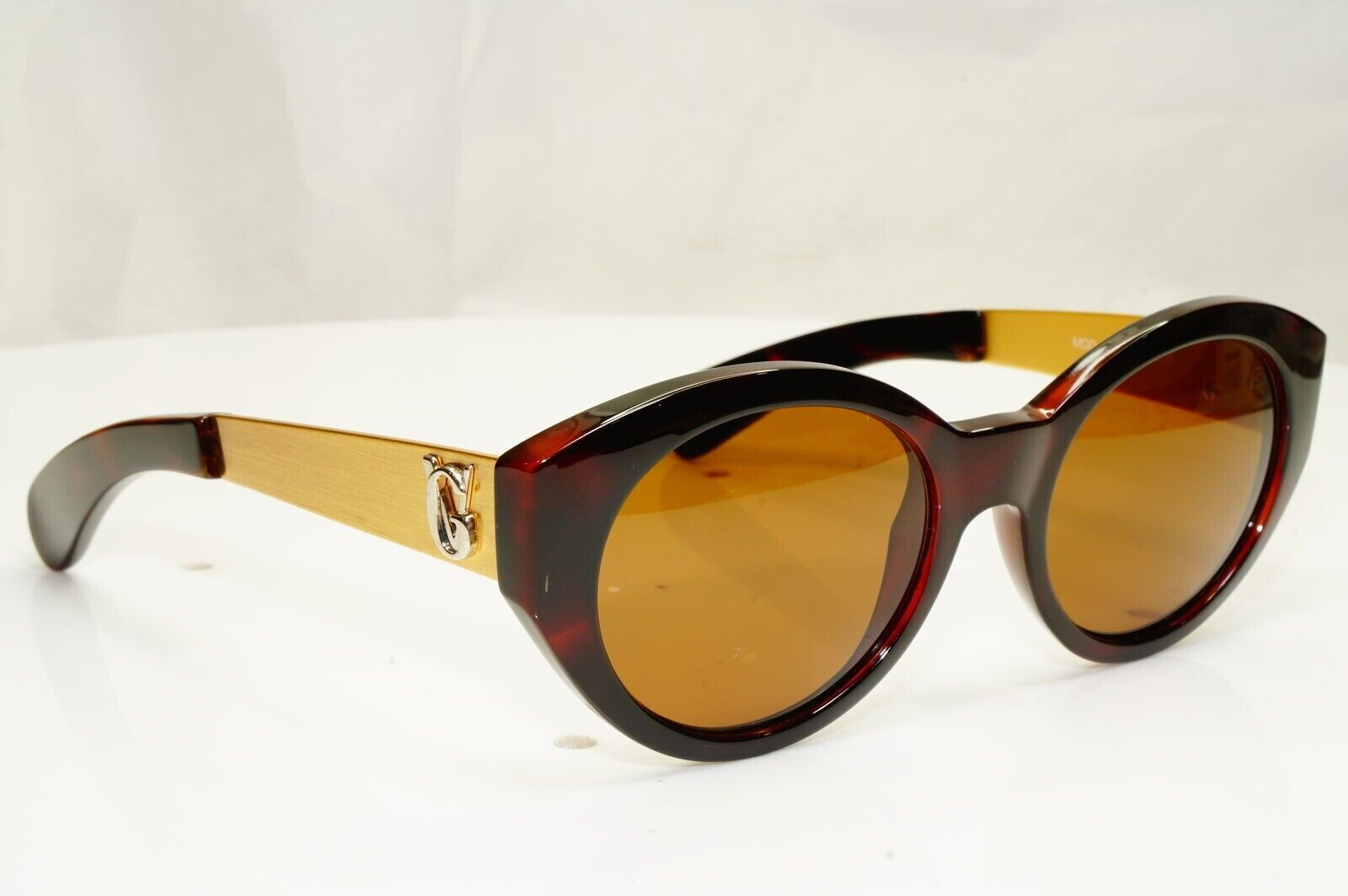 Gianni Versace 1996 Womens Vintage Gold Brown Sunglasses MOD 463/A COL 900
