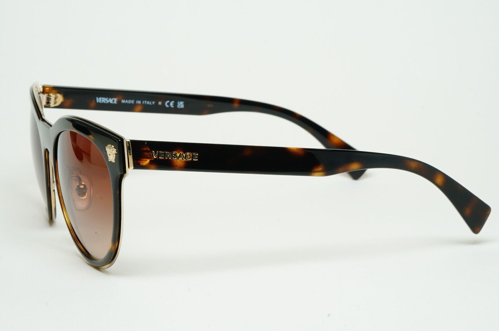 Versace Sunglasses 2018 Square Brown Gold Medusa MOD VE 2198 1252/13 54mm 110225