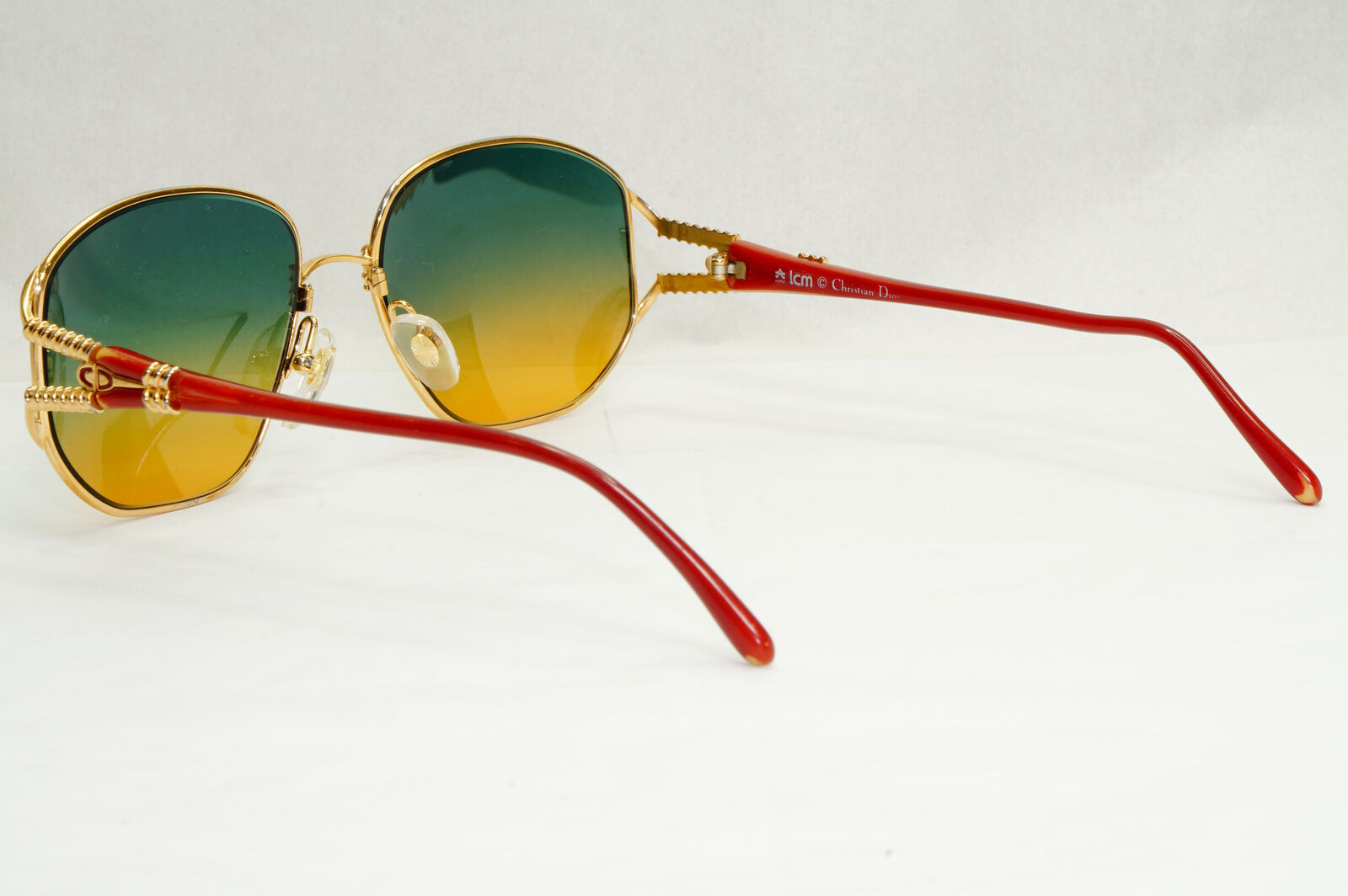 Dior Sunglasses Vintage 1990s Red Gold Green Brown Germany 2492 43 55mm 200124