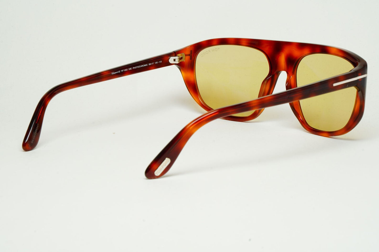 Tom Ford Sunglasses Edward-02 Photochromic Yellow Brown FT1002 TF 1002 53E