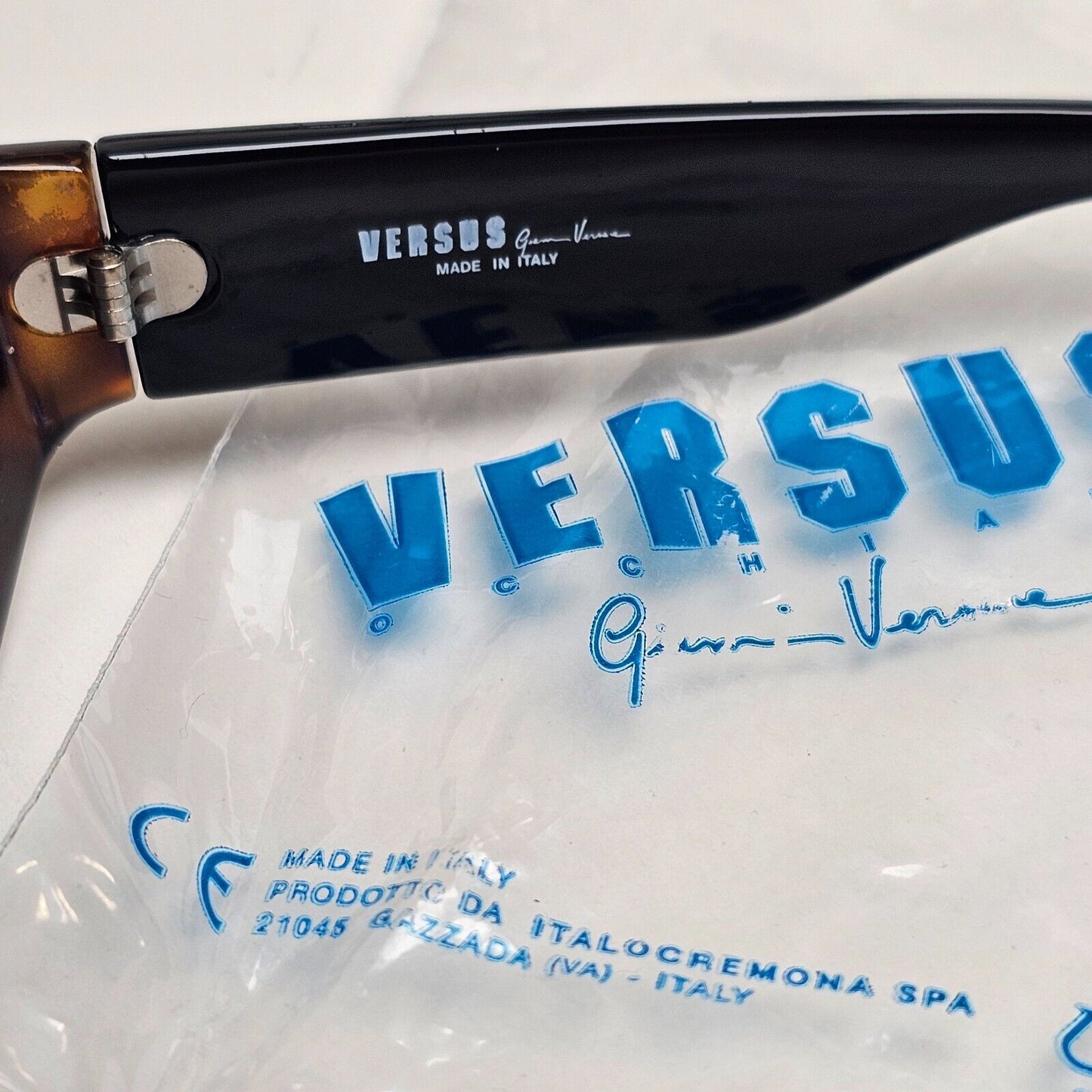 Versus Sunglasses 1996 by Gianni Versace Vintage Brown Black MOD E01 COL 239