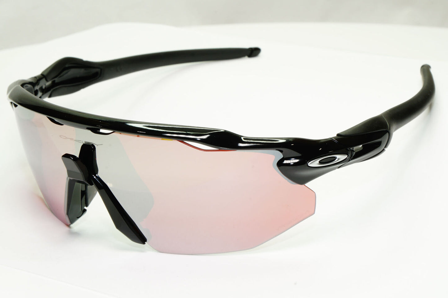 Oakley Radar EV Advacer Sunglasses Black Pale Red Mirror Prizm Snow OO 9442 0938