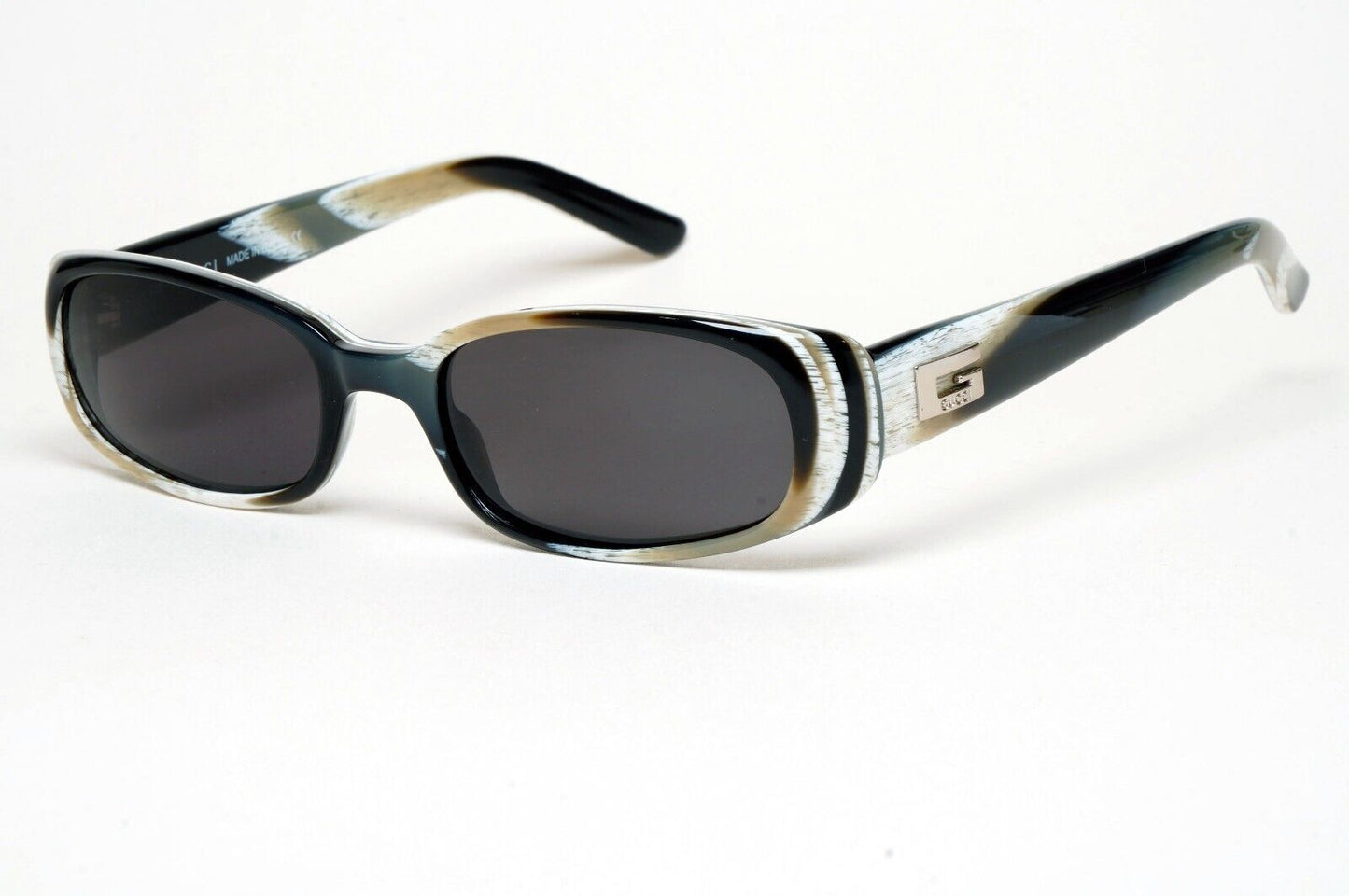 Gucci Sunglasses 1998 Vintage Rectangle Small Black Marble GG 2452/S 5MY 170125