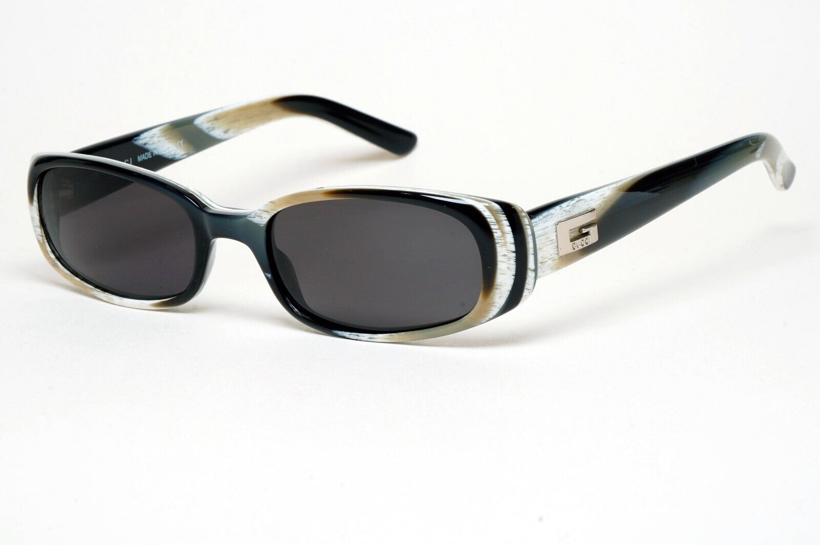 Gucci Sunglasses 1998 Vintage Rectangle Small Black Marble GG 2452/S 5MY 170125