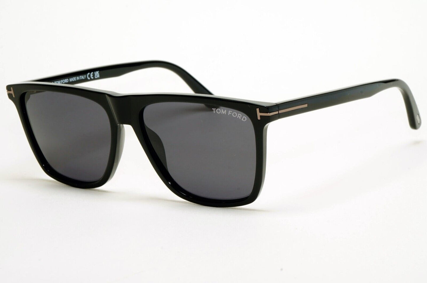 Tom Ford Sunglasses Fletcher Black Glossy Grey Smoke FT0832-N TF 832-N 01A 57mm