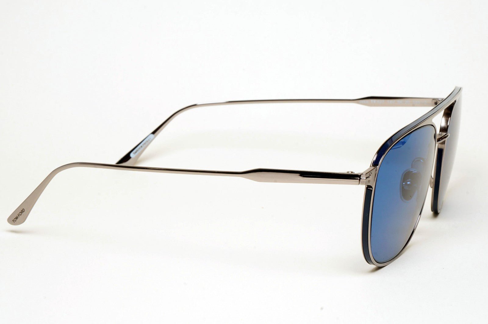 Tom Ford Sunglasses Jake Pilot Metal Blue Ruthenium Silver FT0827 TF 827 14V