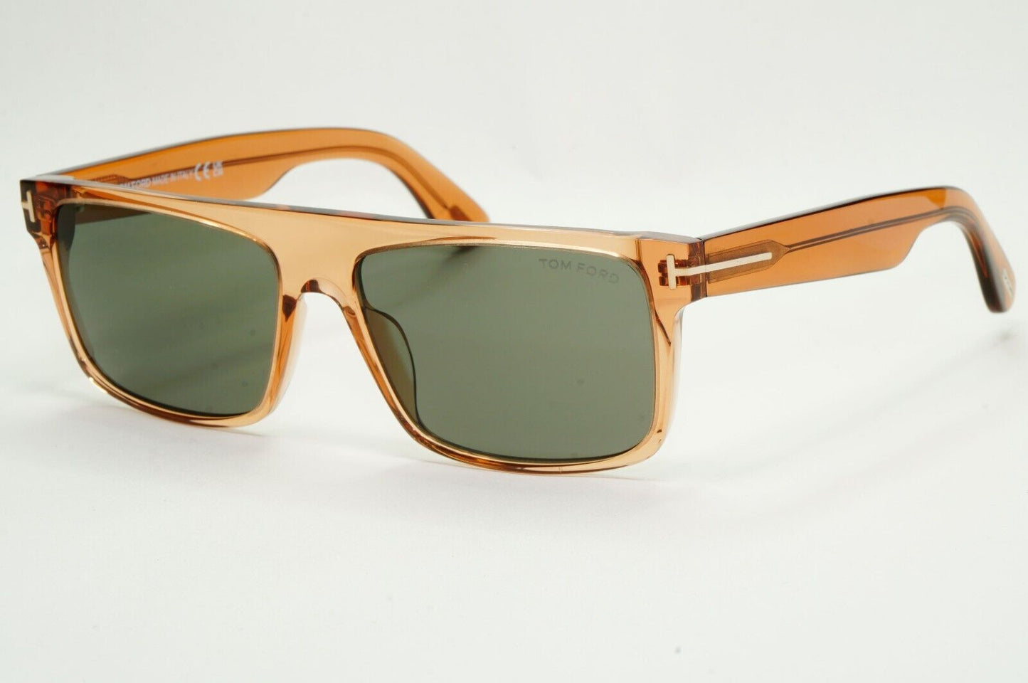 Tom Ford Sunglasses Philippe-02 Brown Transparent Honey Green FT0999 TF 999 45N