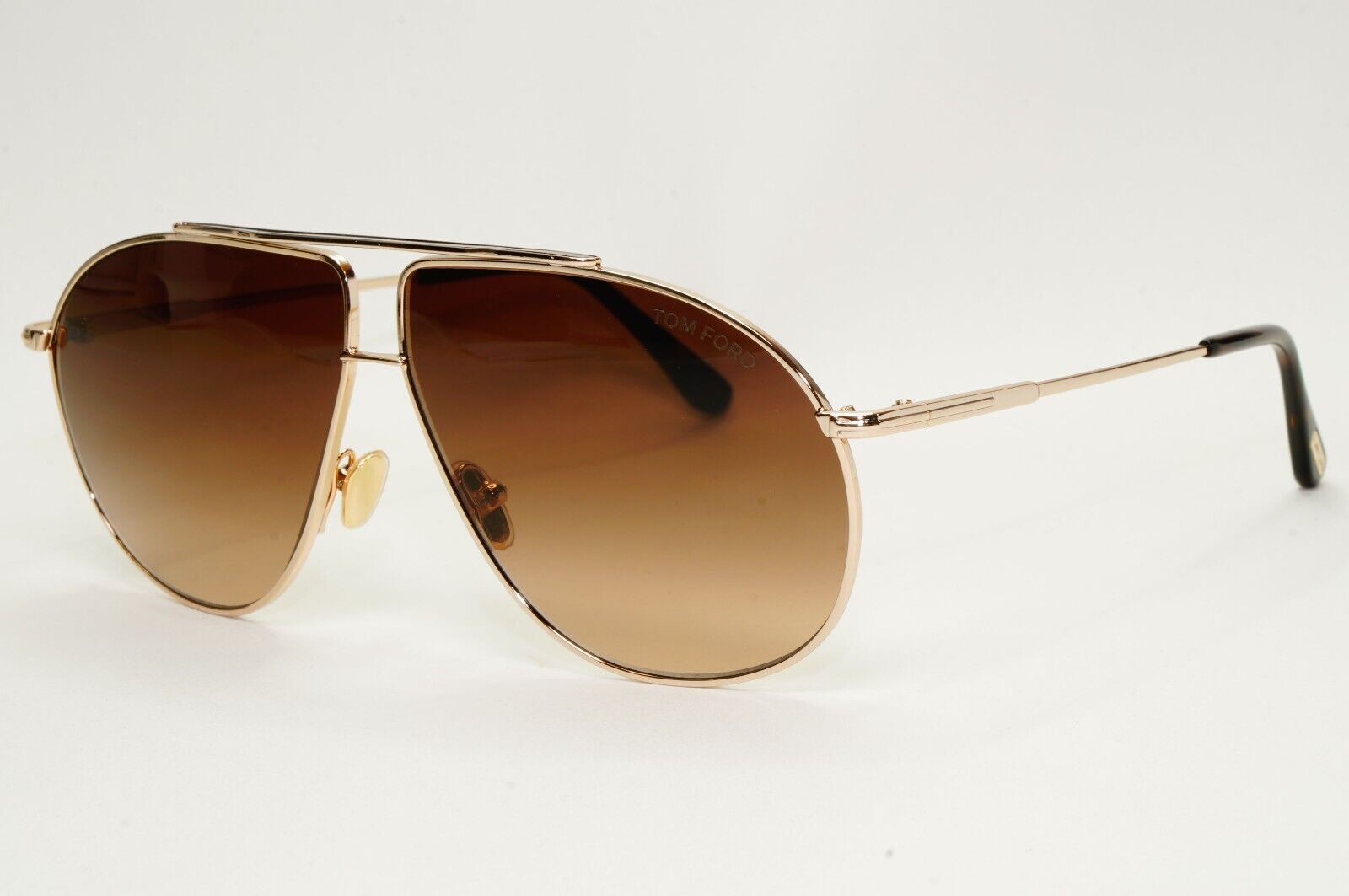 Tom Ford Sunglasses Riley-02 Gold Pilot Brown Gradient Metal FT0825 TF 825 28F