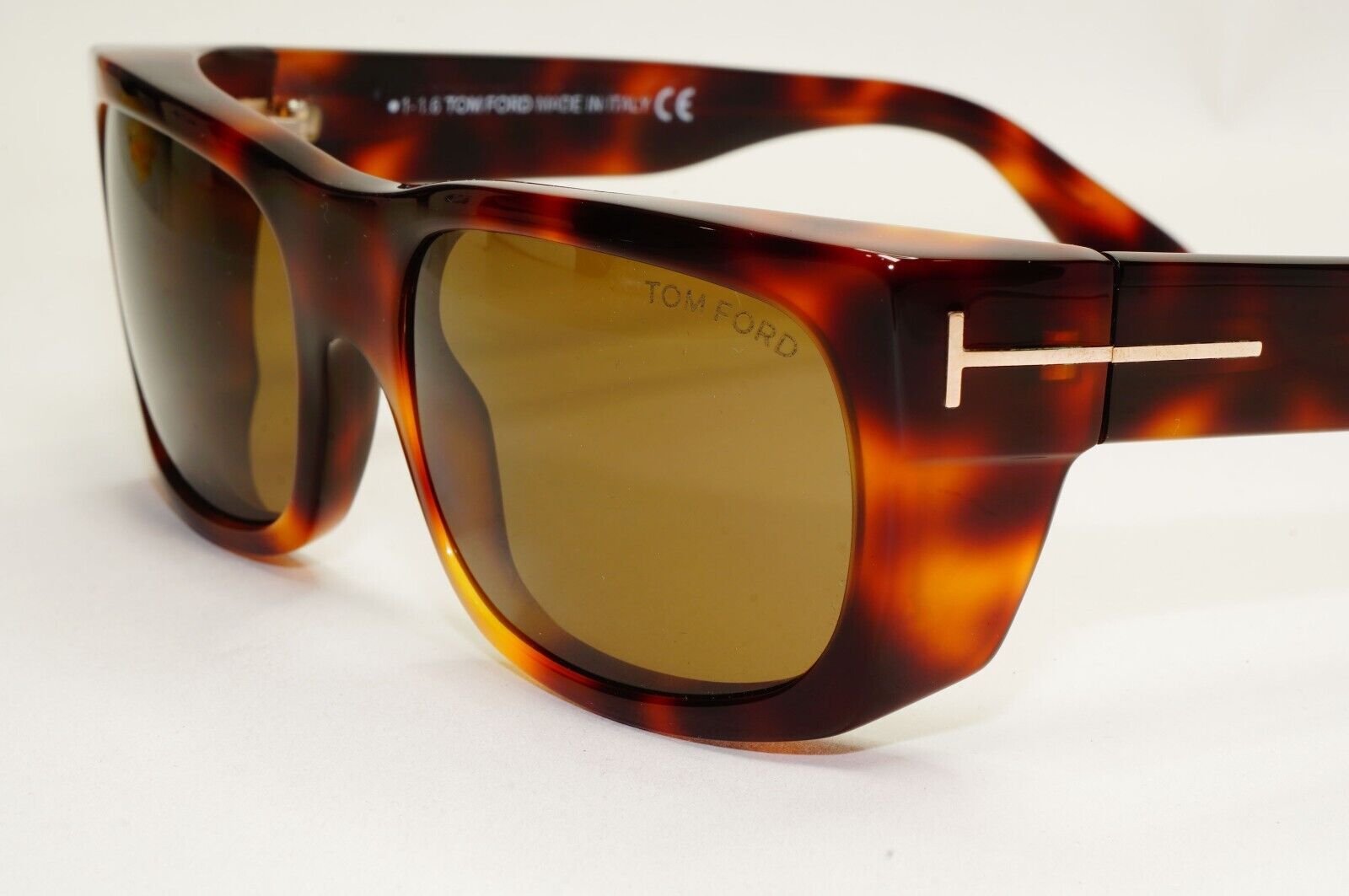 Tom Ford Sunglasses Toby Dark Brown Havana Square Acetate FT0440 TF 440 53J