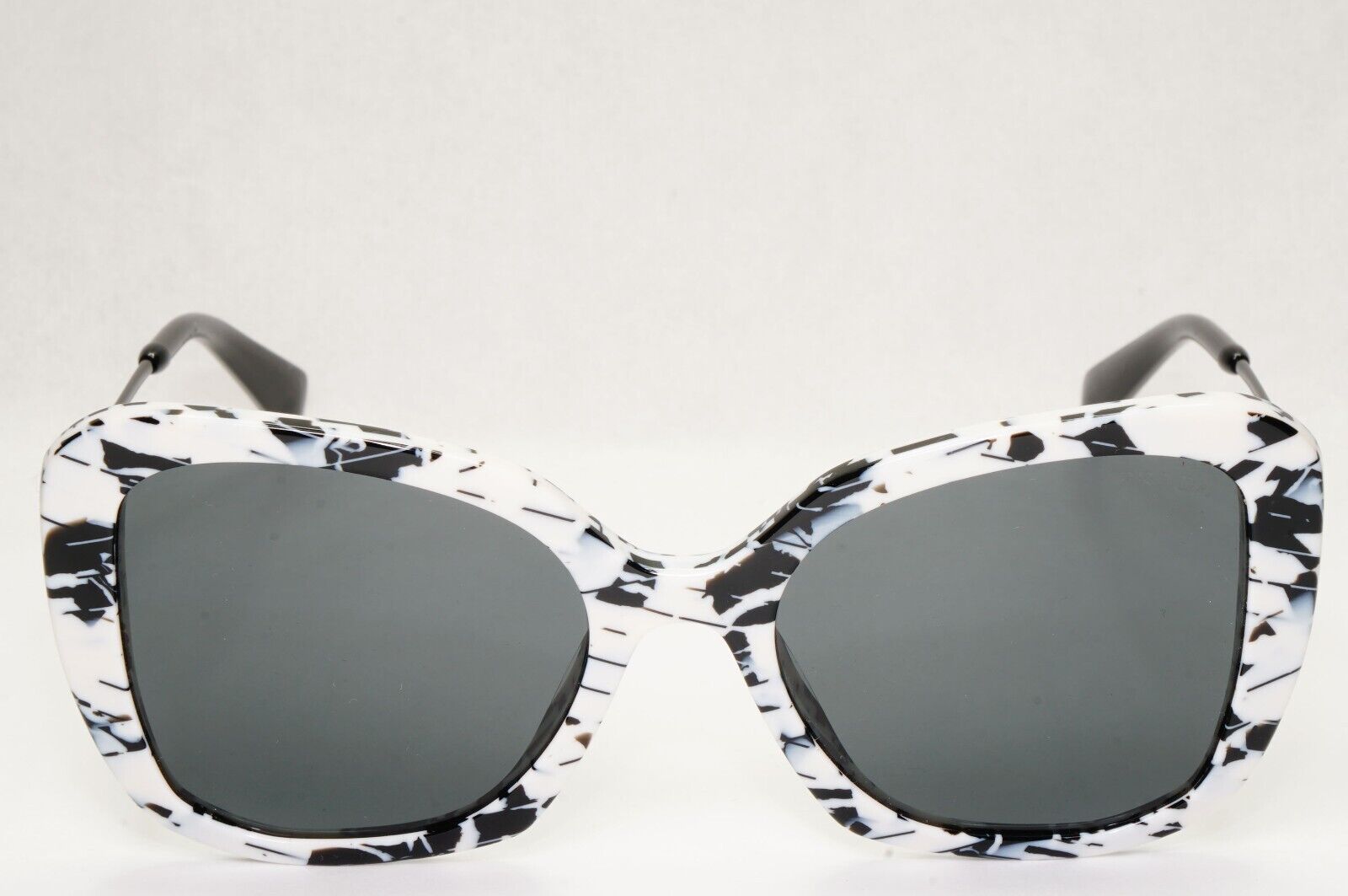 Prada Sunglasses White Black Marble Talc Abstract Grey PR03YS SPR 03Y 02Y-5S0