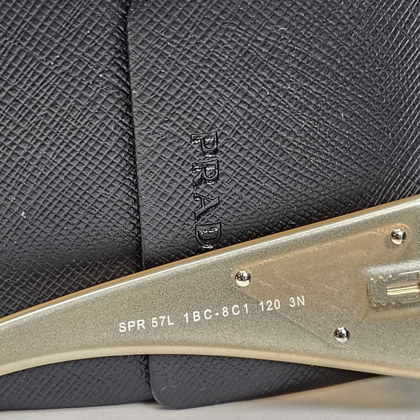 Prada Sunglasses 2010 Triangle Shield Silver Brown PR57LS SPR 57L 1BC-8C1 191223