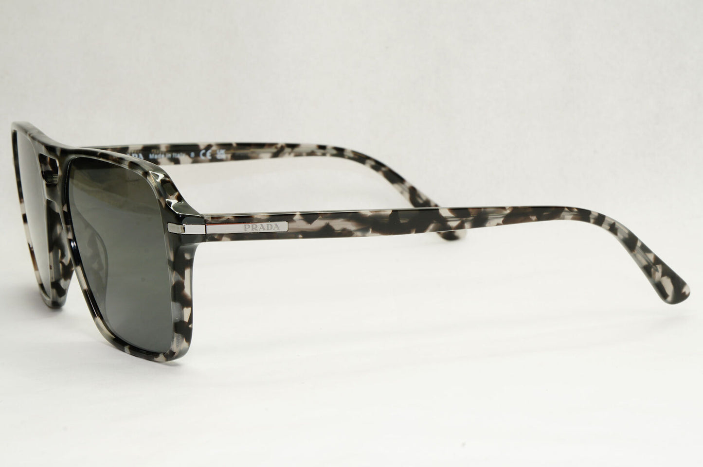 Prada Sunglasses Glass Lens Black Tortoise Navigator PR20YS SPR 20Y 19A-09C 55mm