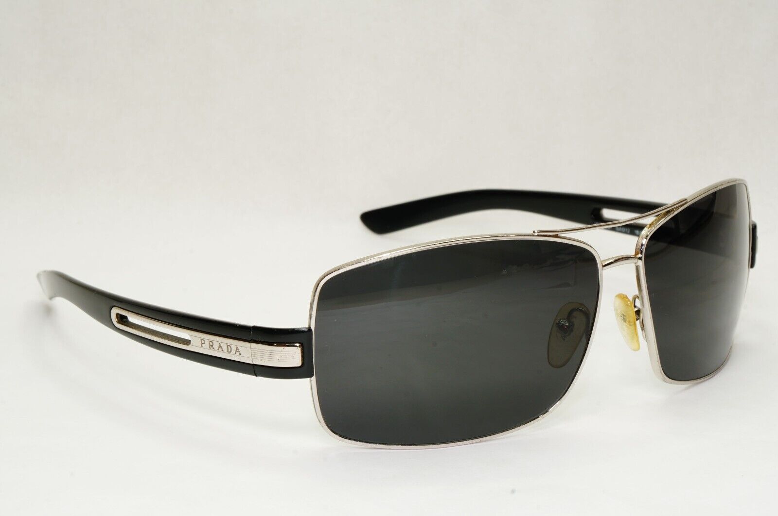 Prada Sunglasses 2011 Vintage Wrap Black Silver PR54IS SPR 54I 1BC-3M1 121223