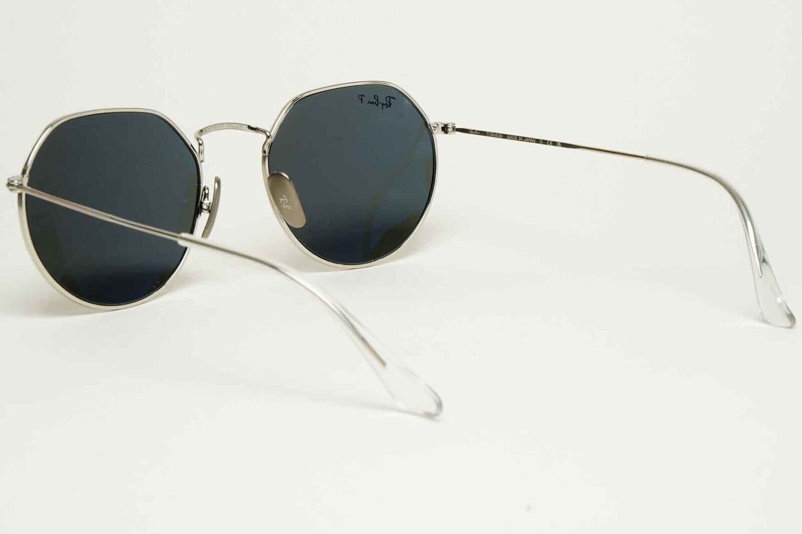 Ray-Ban Sunglasses Jack Titanium Polarised Silver Black RB 8165 9209/48 53mm