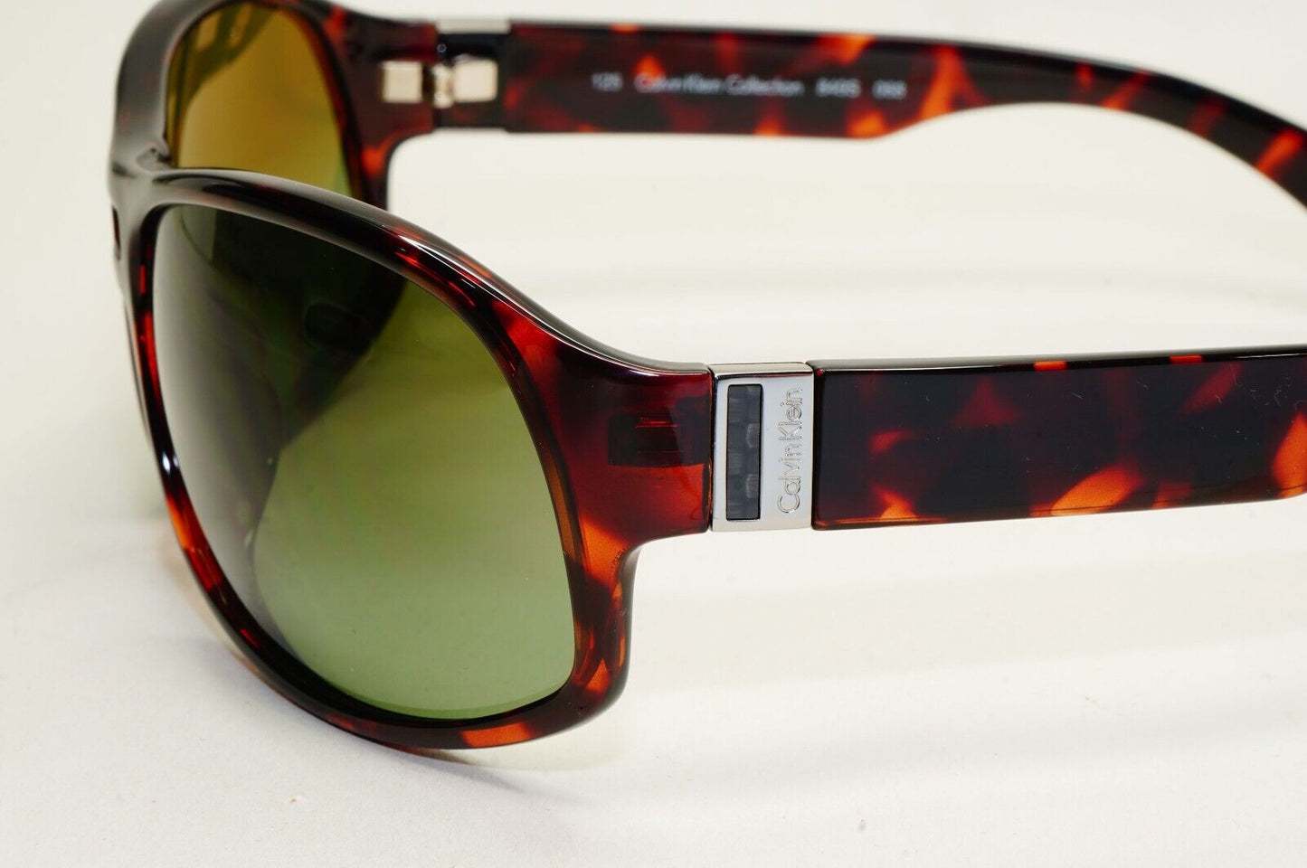 Calvin Klein Sunglasses 2005 Vintage Brown Tortoise Green Wrap 849S 068 121124