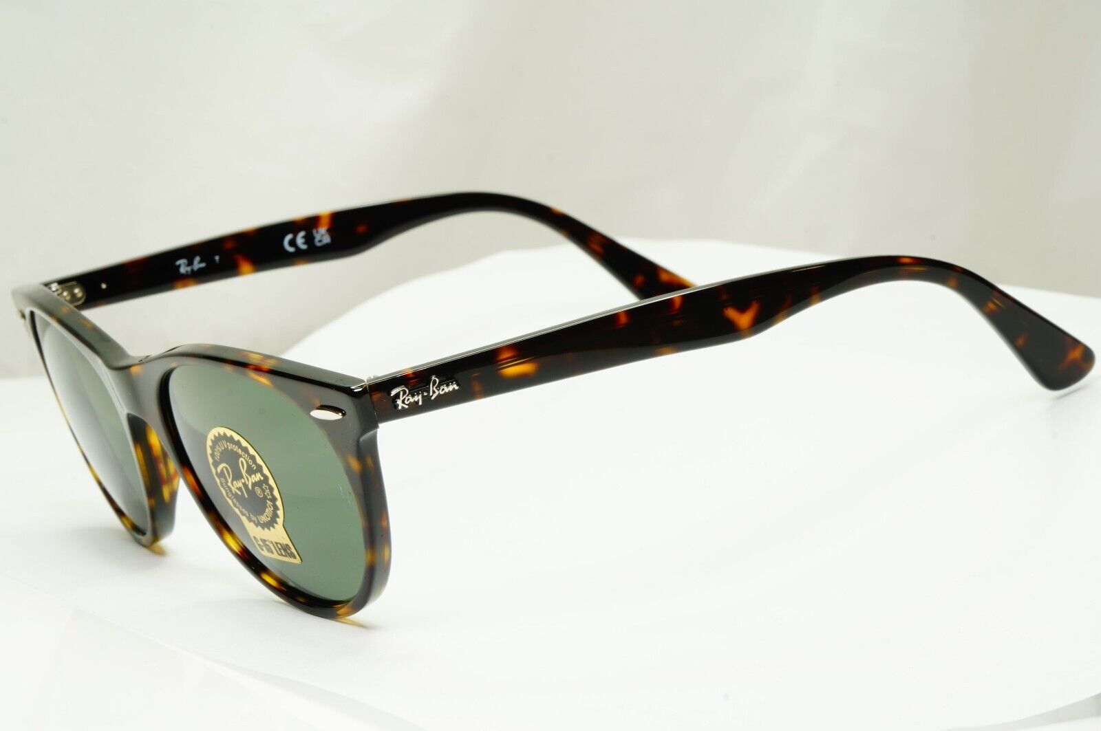 Ray-Ban Sunglasses Wayfarer II Brown Tortoiseshell G15 Green RB 2185 902/31 52mm