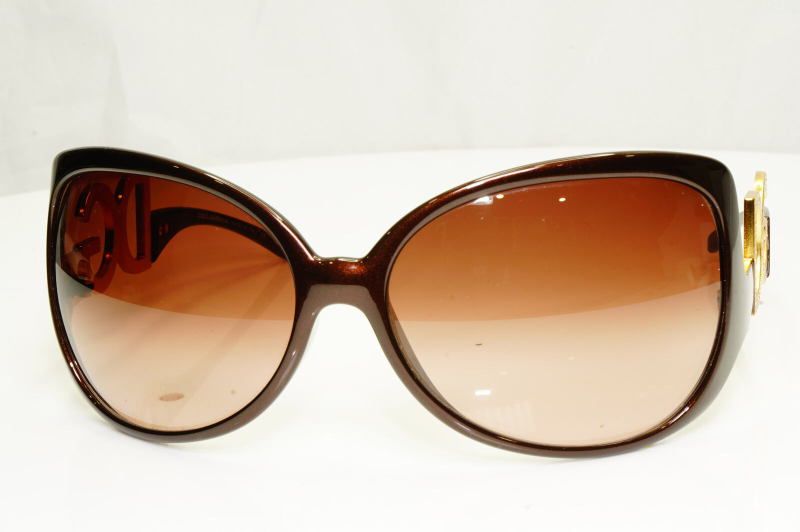 Authentic Dolce & Gabbana Womens Vintage Sunglasses Crystal DG 6011 502/73 34725