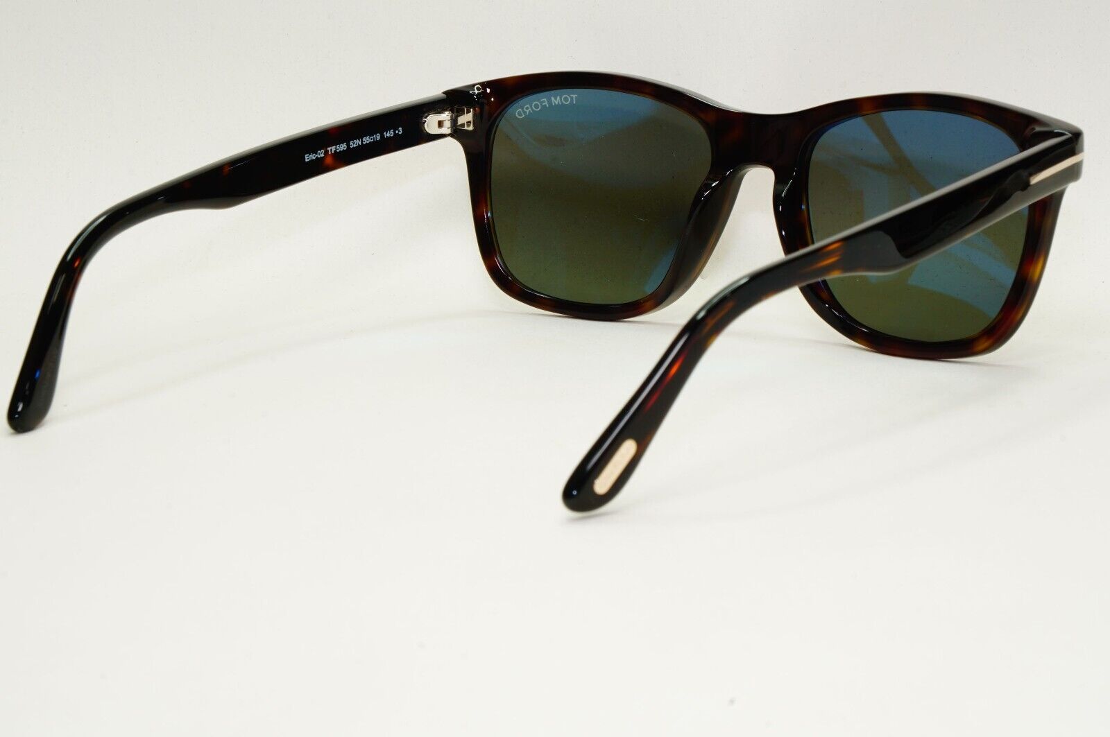 Tom Ford Sunglasses Eric-02 Brown Tortoise Green Square FT0595 TF 595 52N 55mm