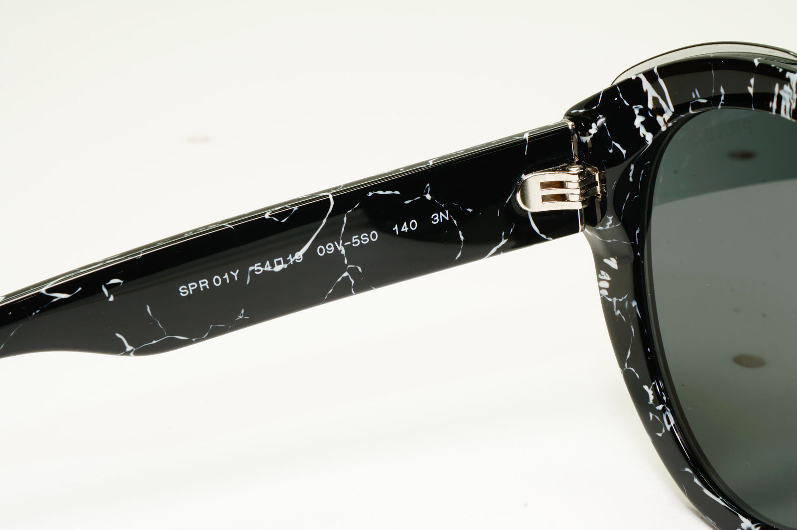 Prada Marble Black Sunglasses Womens Designer Fashion PR01YS SPR 01Y 09V-5S0