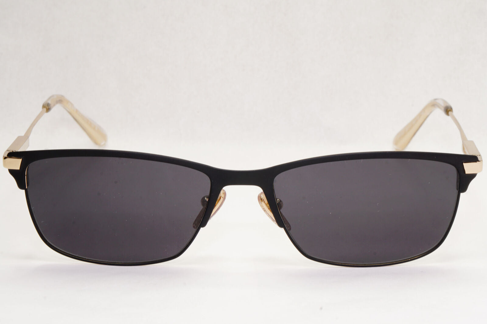 Prada Sunglasses Gold Black Metal Rectangle PR55ZV VPR 55Z 1BO-1O1 55mm
