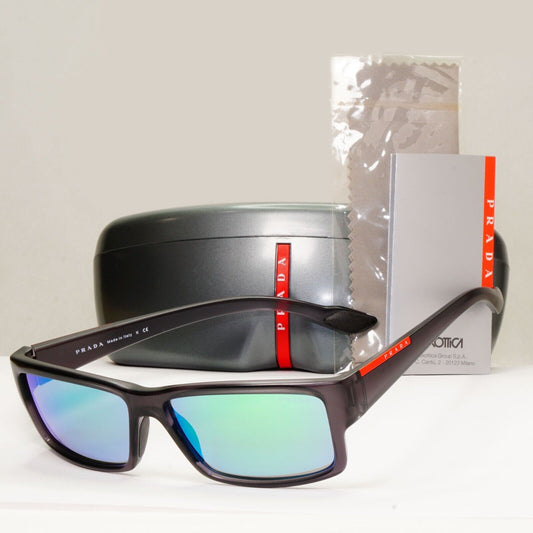 Prada Sunglasses 2012 Green Mirror Grey Transparent PS05OS SPS 05O NAR-1M2