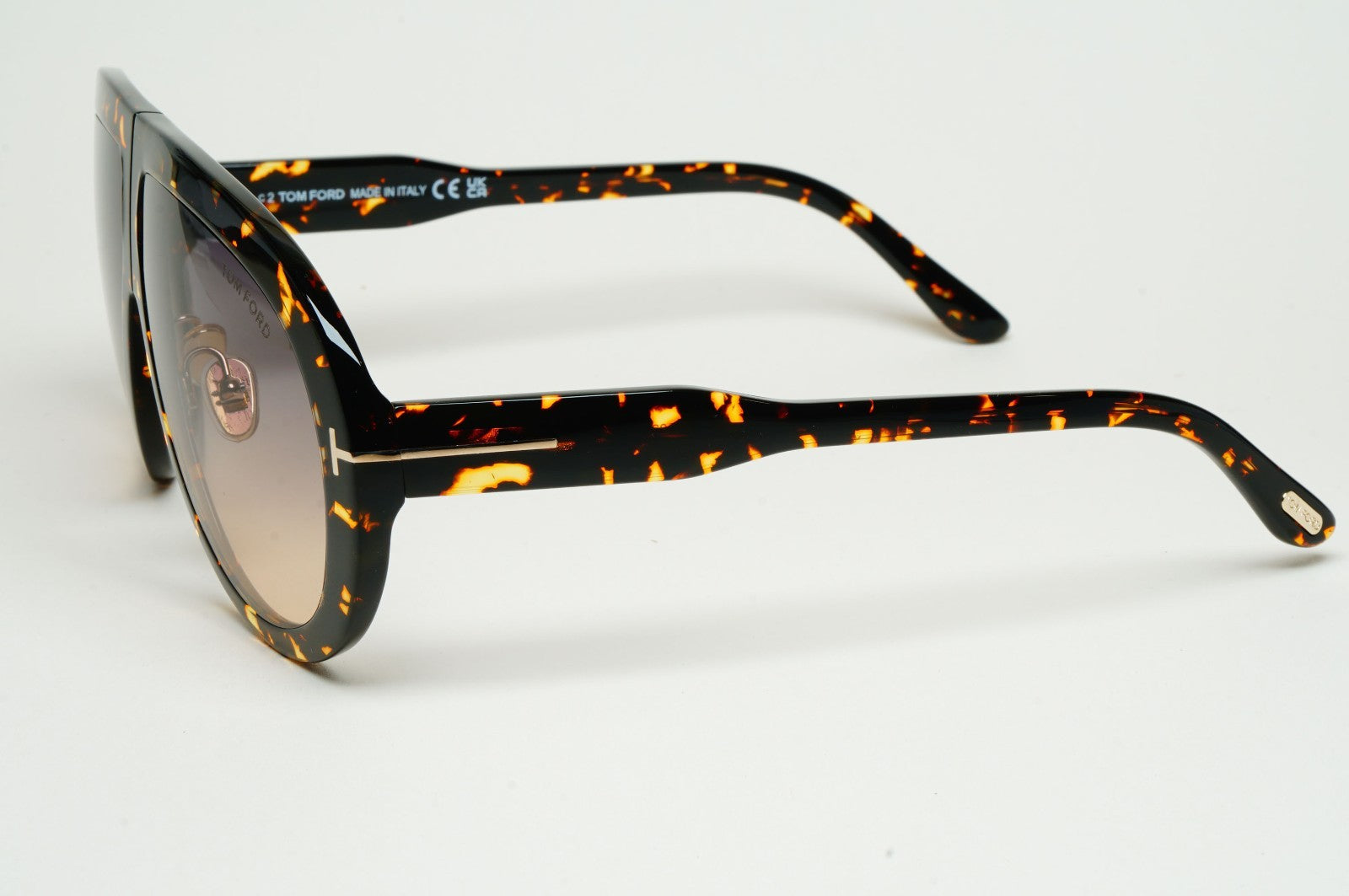 Tom Ford Sunglasses Troy Pilot Brown Tortoise Grey FT0836 TF 836 52B 61mm