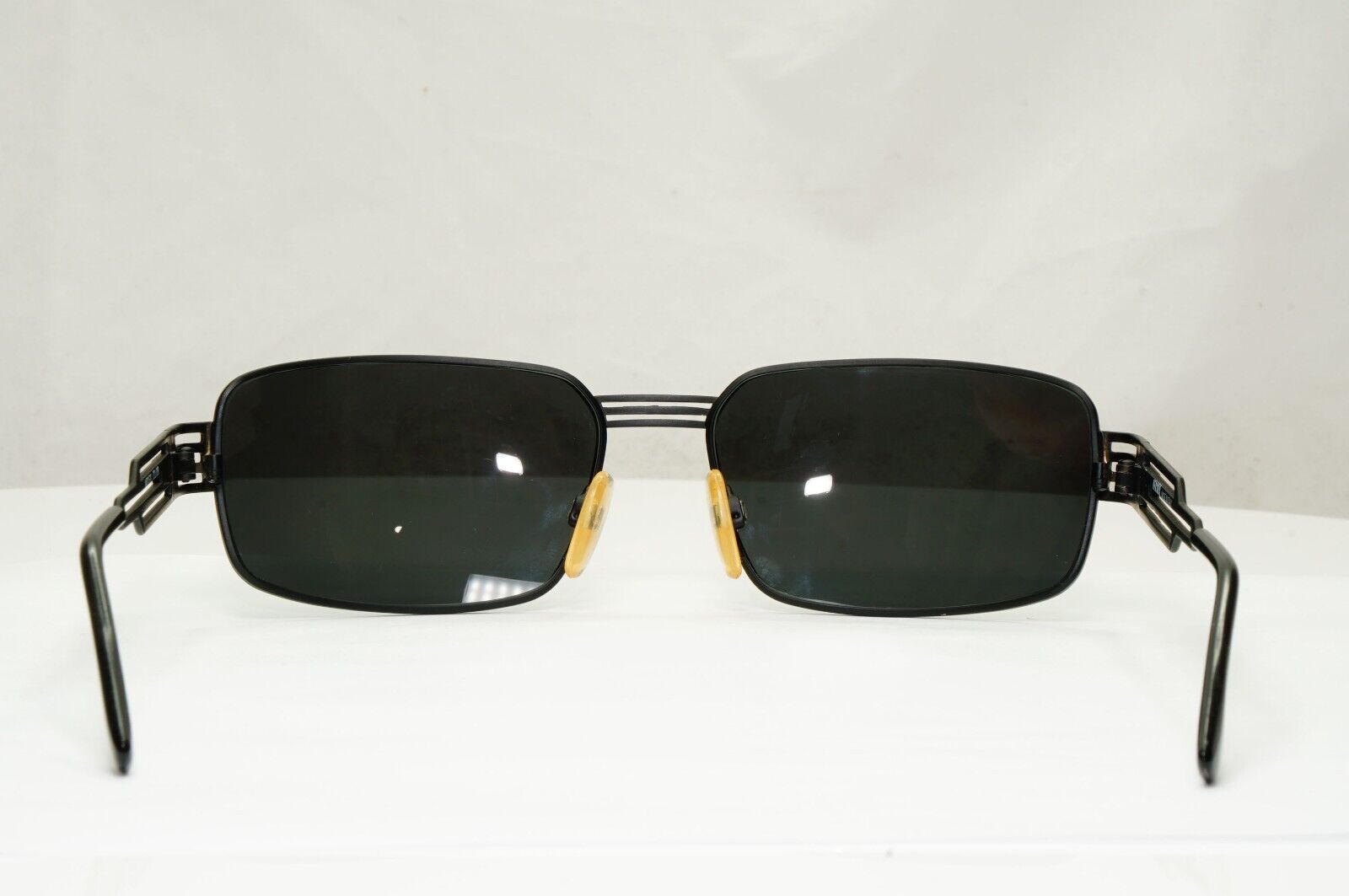 Versus 1996 by Gianni Versace Vintage Matte Black Sunglasses MOD F37 COL 028